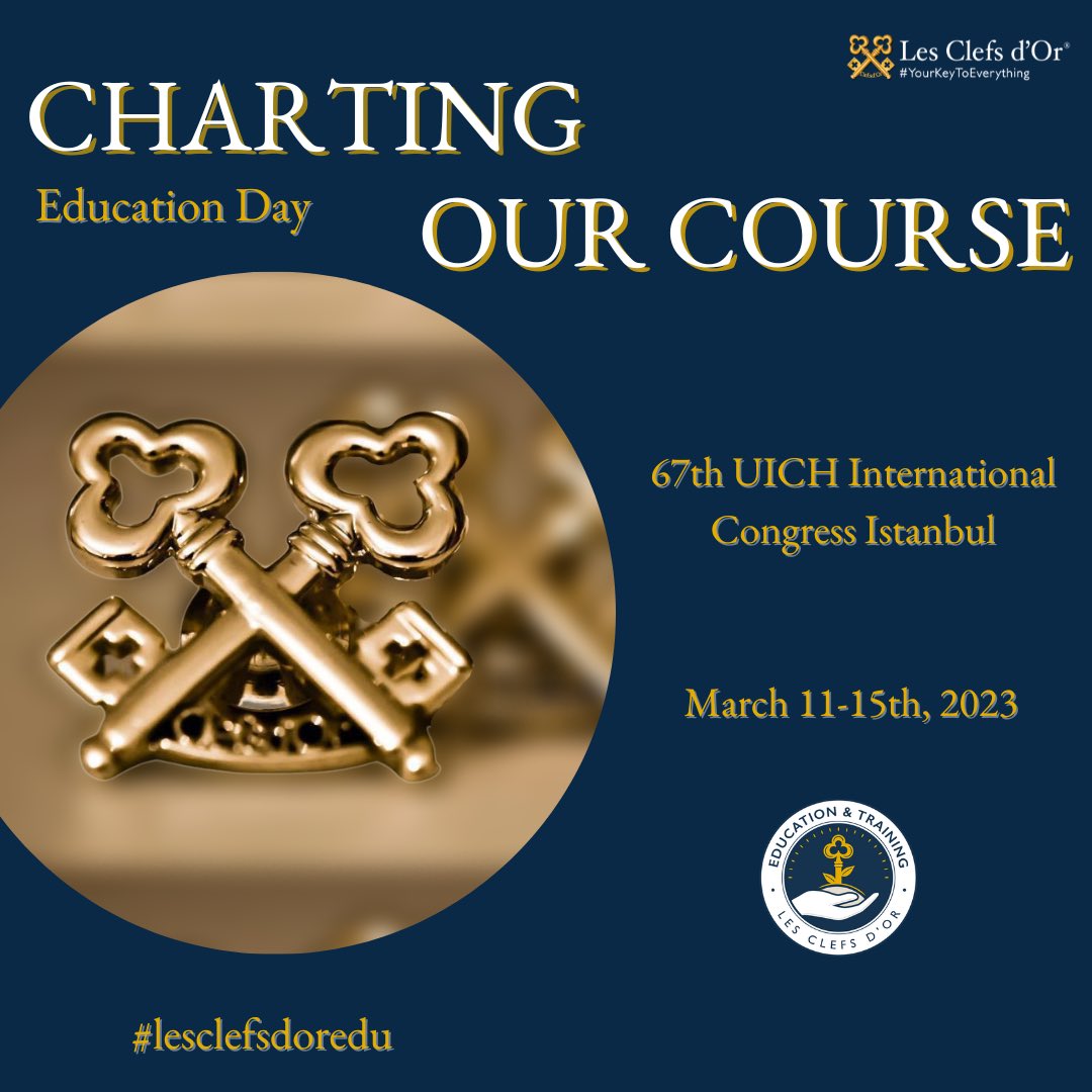 LesClefsdOrIntl's tweet photo. We are back! The Education &amp; Training Committee has been busy designing the program for the Educational Day in Istanbul!

#educationandtraining #lesclefsdor #hoteliers #yourkeytoeverything #lesclefsdoredu
#welcomeback #concierge
#uichistanbul2023
#chartingourcourse https://t.co/5vc2DEyJds