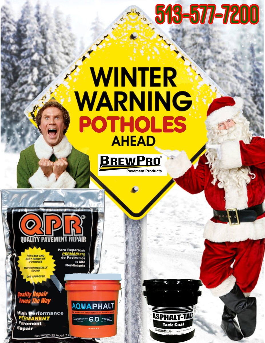 Brewpro1's tweet photo. @Brewpro1 #QPR #Aquaphalt @Aquaphalt #BrewproInc #MerryChristmas #PotholeRepair https://t.co/DiY2022hel