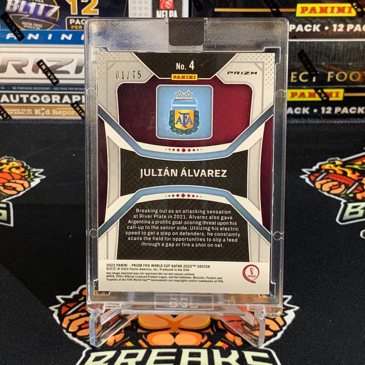 BreaksofGod's tweet photo. 📢WORLD CUP HAS ARRIVED AT BoG! 😱😍⚽️

Not only is it here, but it's arrived in STYLE with a CASE HIT SSP of our Canadian KING 👑 @AlphonsoDavies and a RIDICULOUS Color Matched 1/75 RC of @afa star ⭐️ Julian #Alvarez! 🍁🇨🇦⚽️🇦🇷☀️

ONLY FIRE with BoG!🔥🔥 

#PulledByBoG #TheHobby https://t.co/HQE3CAPD49