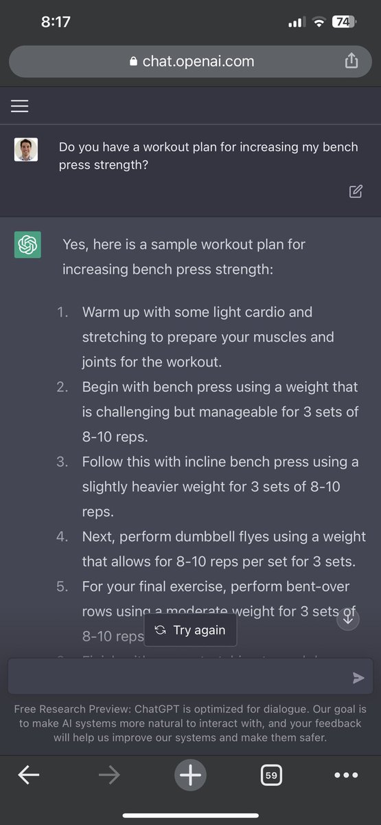 Could this impact the future of the fitness PT industry? #ChatGPT #OpenAI #fitness #coach