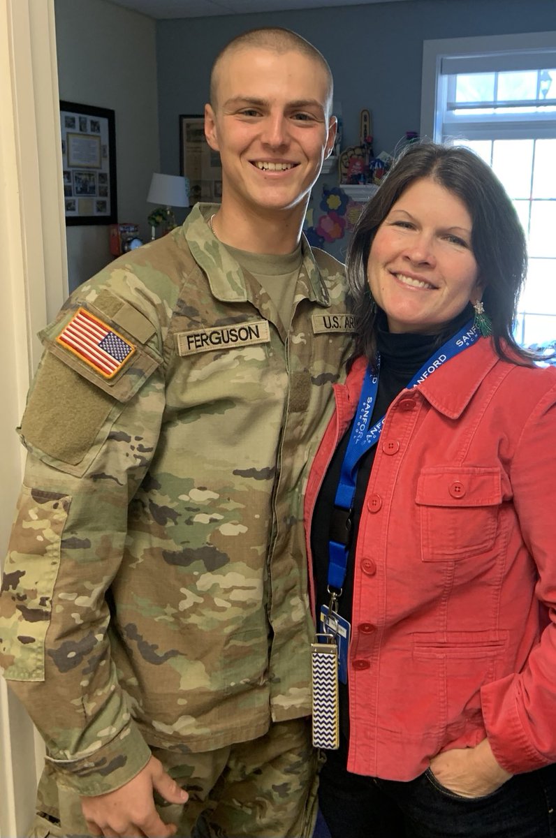 Home for the holidays, Pvt Colton Ferguson’22. Proud of you, kid! 🇺🇸