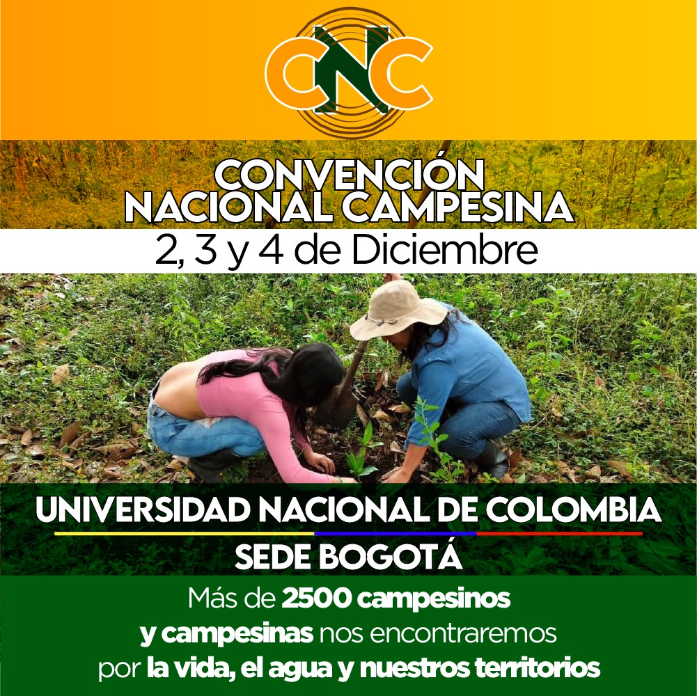 AsocampoNal's tweet photo. Asocampo hace presencia en la instalación de la #convenciónnacionalcampesina que tendrá lugar en la U.N. 2, 3 y 4 de diciembre.Estamos con la mayor disposición de aportar en las discusiones y compromisos que surjan y que éstos sean incorporados en el PND. @CumbreAgrariaOf https://t.co/9peM5o7344