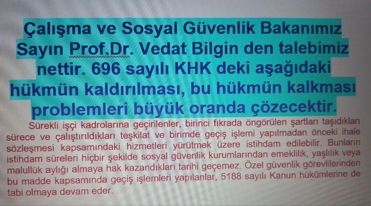 oncuburois's tweet photo. Sayın @vedatbilgn arkadaşlarımız sözünüzün bir an evvel gerçekleşmesini bekliyorlar.  
#ZorunluEmeklilikİstemiyoruz https://t.co/wHrm02zqVe