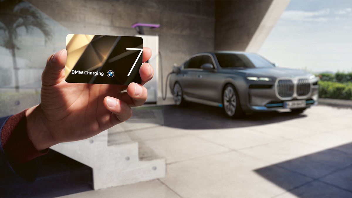 BMW's tweet photo. Sit back, relax and enjoy our new exclusive Charging measure set for #THEi7 #BMWCharging
 
Depending on the market, it comes with a free Public Charging offer for up to 3 years, Product Genius charging consultation to get you up and running and a Premium Welcome Package. https://t.co/d8cmbRQX3M