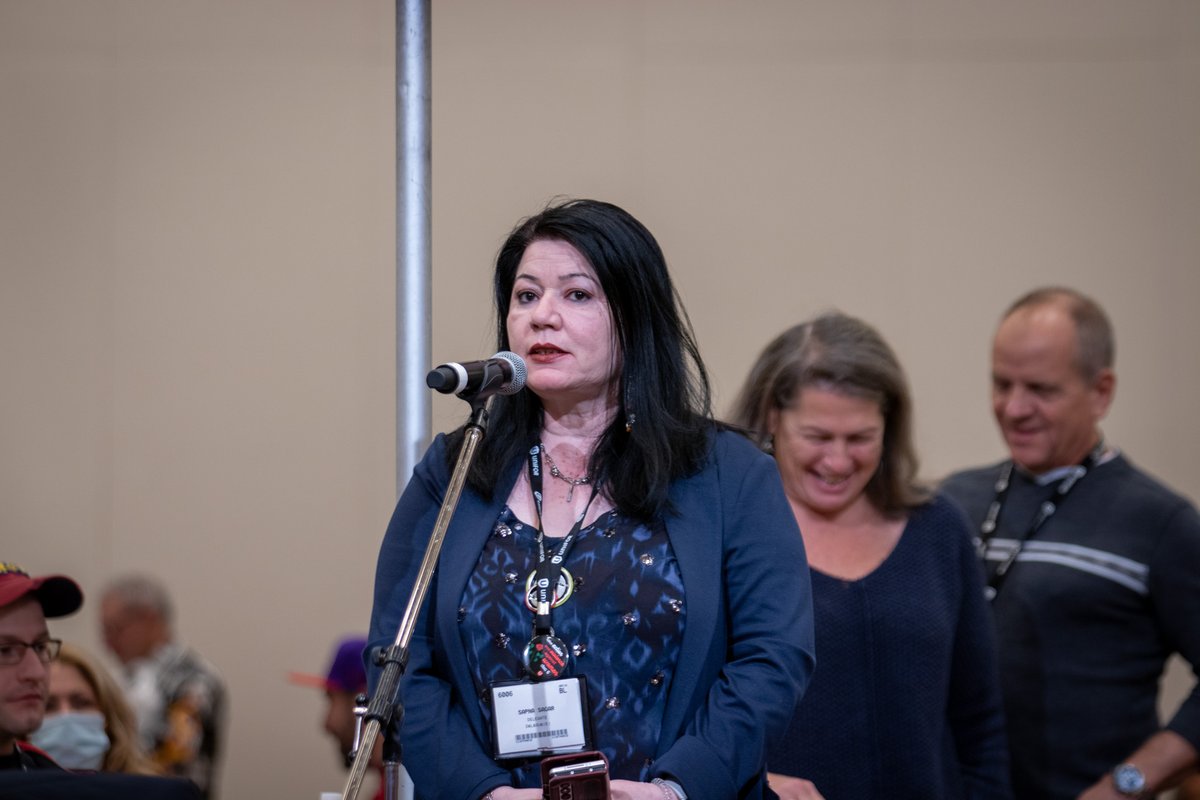 UniforTheUnion's tweet photo. Delegates showed solidarity early this morning, raising funds to support striking Local 462 members and witnessing a performance by Indigenous dancers and the All Nations Juniors drum group.
#ORC22 #Unifor
More photos will be posted on https://t.co/DP2fpCAbwU today! https://t.co/PulzXDgmgx