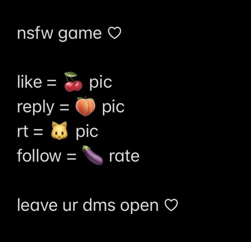 who’s horny &amp; wants to play this nsfwtwt game?? ;)