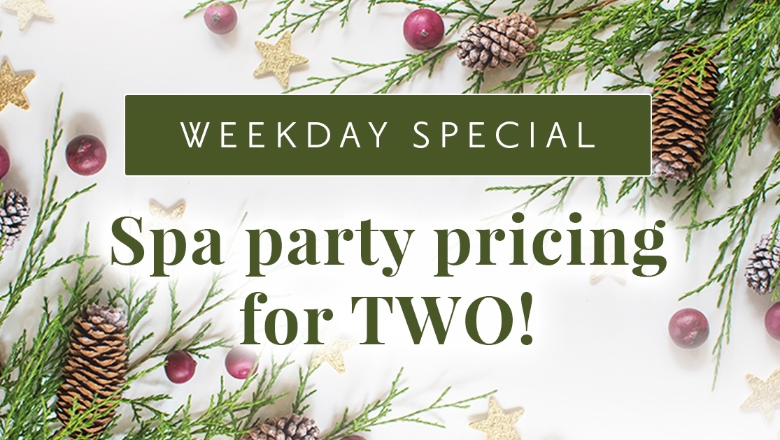 TruceSpa's tweet photo. We're in the holiday spirit! 🎄🎁 We're extending our spa party pricing (usually reserved for parties of 4-6 people) to parties of 2 OR MORE any WEEKDAY in Dec. ➡️ https://t.co/eEB0UHd7IH
#trucespaspecials #massage #facial #mani #pedi #dayspa #spaday #spa #wellness #selfcare https://t.co/q7pbLQn7P8