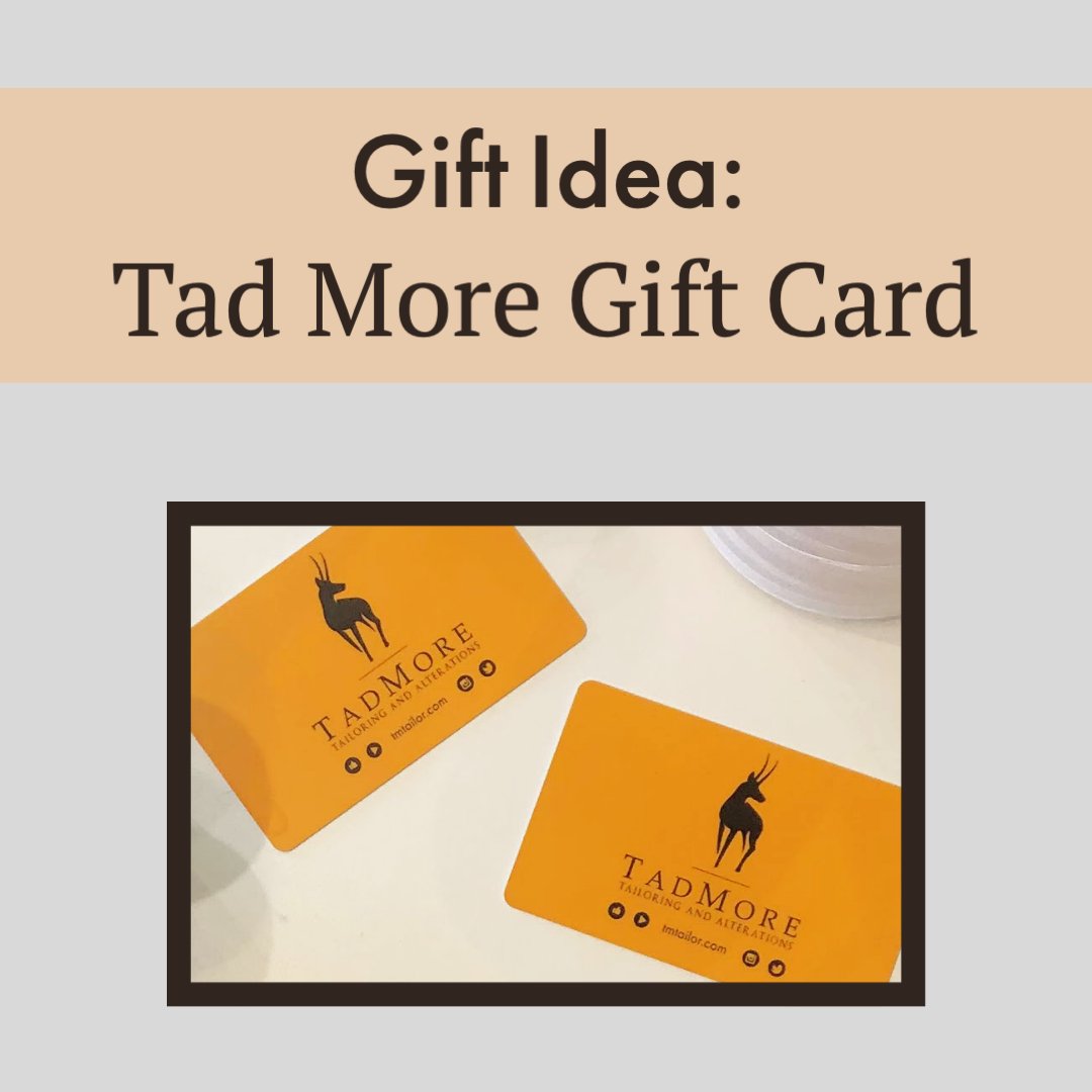 What is the perfect gift for someone who has everything already? A gift card!  Get your TMT gift card in-store or online at hubs.ly/Q01s1gLb0

#TMTailor #giftideas #holidayseason #thegiftofstyle #sustainablegifts #tailormade #tailormended  #alteryourclothes #wardroberehab