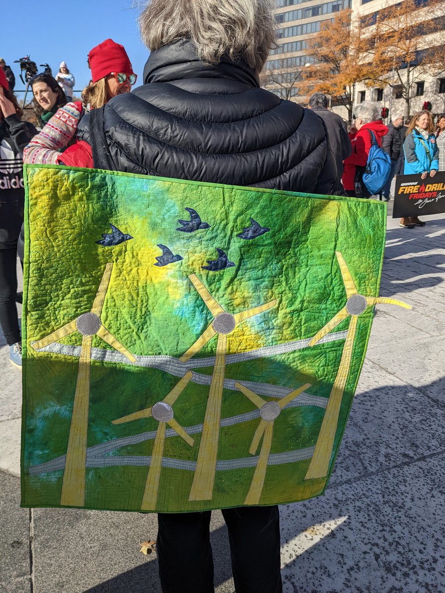 mhainesva's tweet photo. Climate activist creativity 💚  #FireDrillFridays https://t.co/ayrBohK4FZ