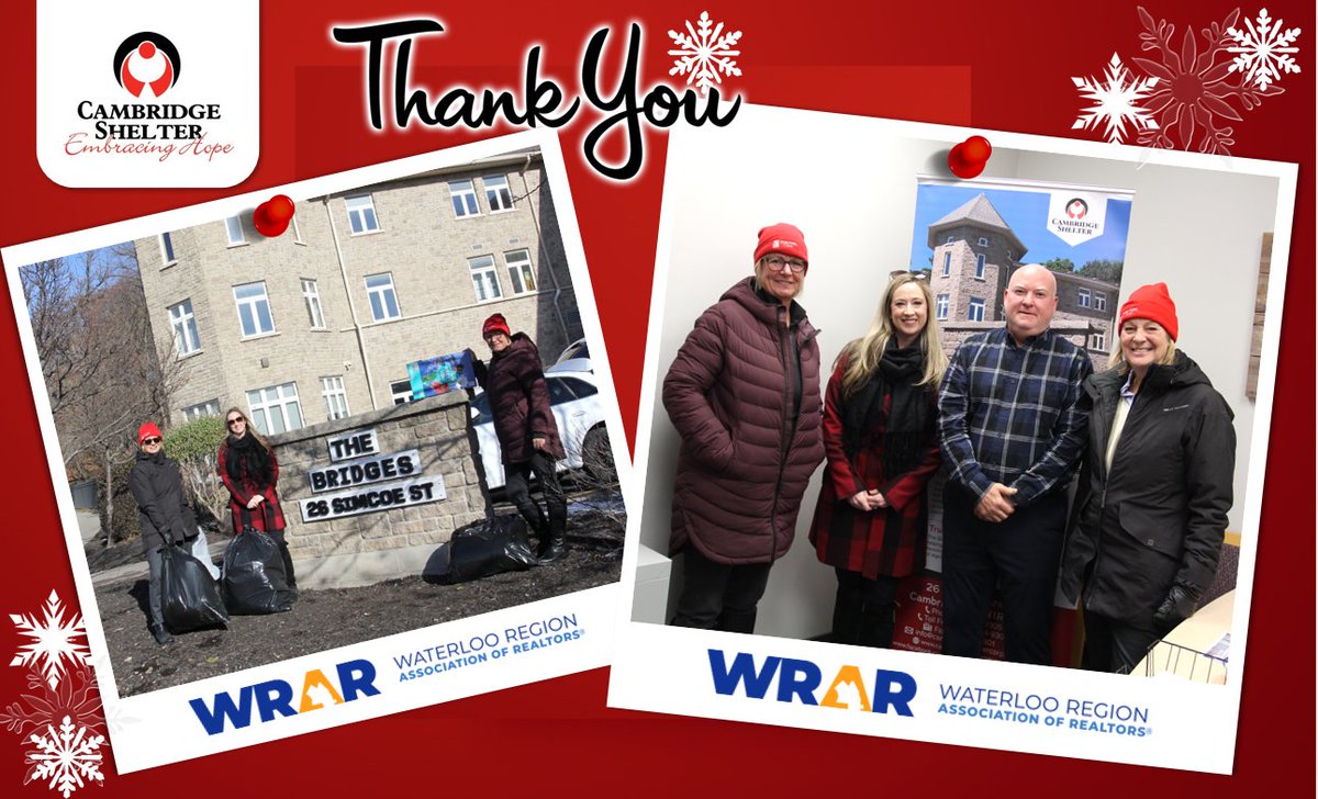 camb_shelter's tweet photo. This happy group from the @wr_realtors paid a recent visit to The Bridges, bringing boxes and bags of warm winter clothing and boots. Winter is almost here and this generous donation will keep many of our clients warm. Thank you!
#WRAR #cambridgeontario #homelesslivesmatter https://t.co/1zwt9pLJ30
