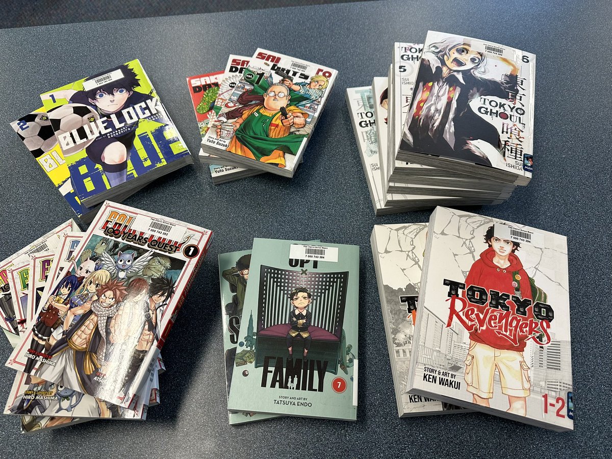 EaglePlainsLLC's tweet photo. First big order of Manga has arrived (over 70!).  New Series and more new books from the series we love!  There’s still more on the way as well! @eagleplainsps @TheBeguiling https://t.co/SM9WhcszWp