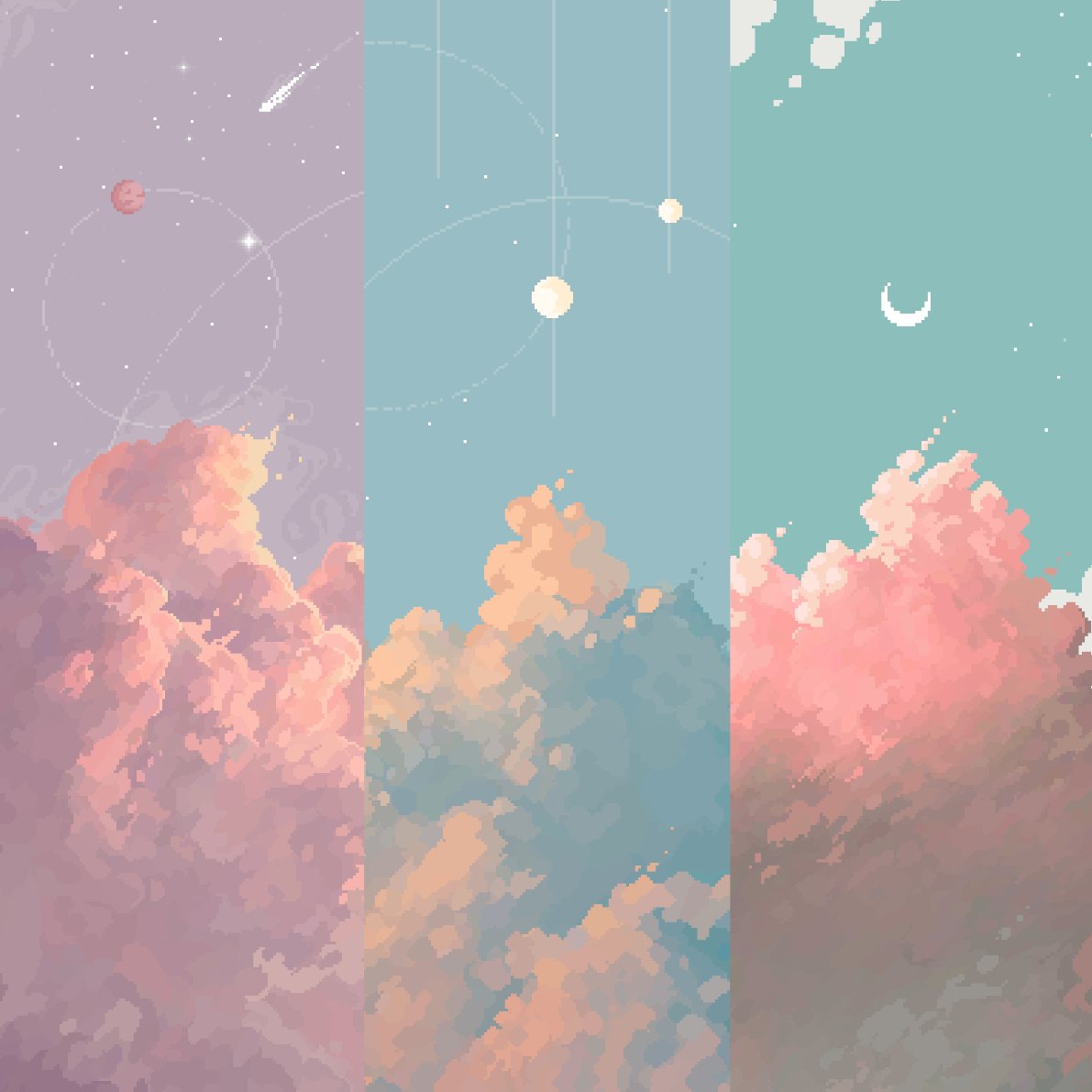 chel_faust's tweet photo. pixel clouds☁️✨ https://t.co/pUwucG5neQ