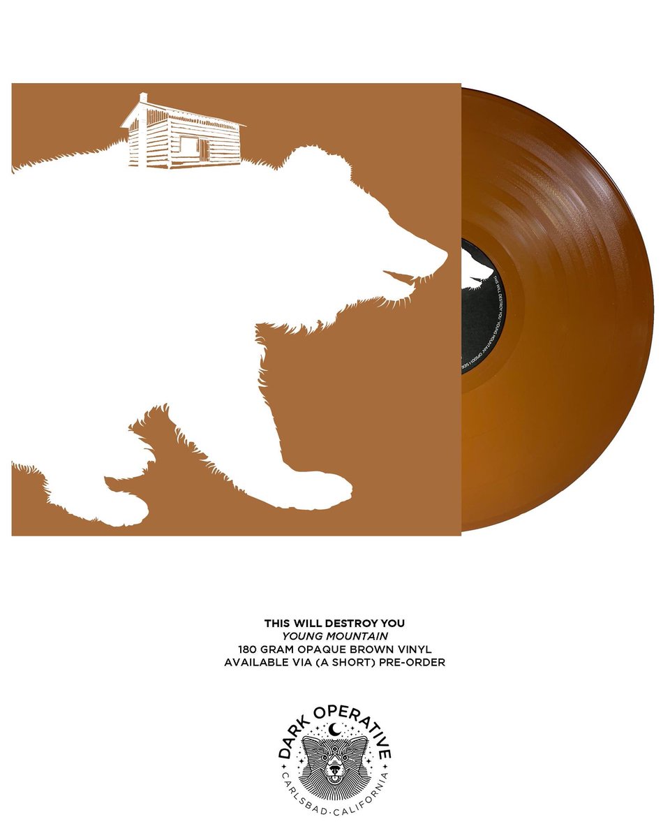 dark0perative's tweet photo. (Brief) Pre-orders (we’re just waiting on the covers to show up) for Bandcamp Friday: 

THIS WILL DESTROY YOU
• S/T 2xLP (opaque brown)
• Young Mountain (180 gram opaque brown)

Reserve them here:
https://t.co/BMdXMCwqH9

Thank you. https://t.co/L6xCpveFWG