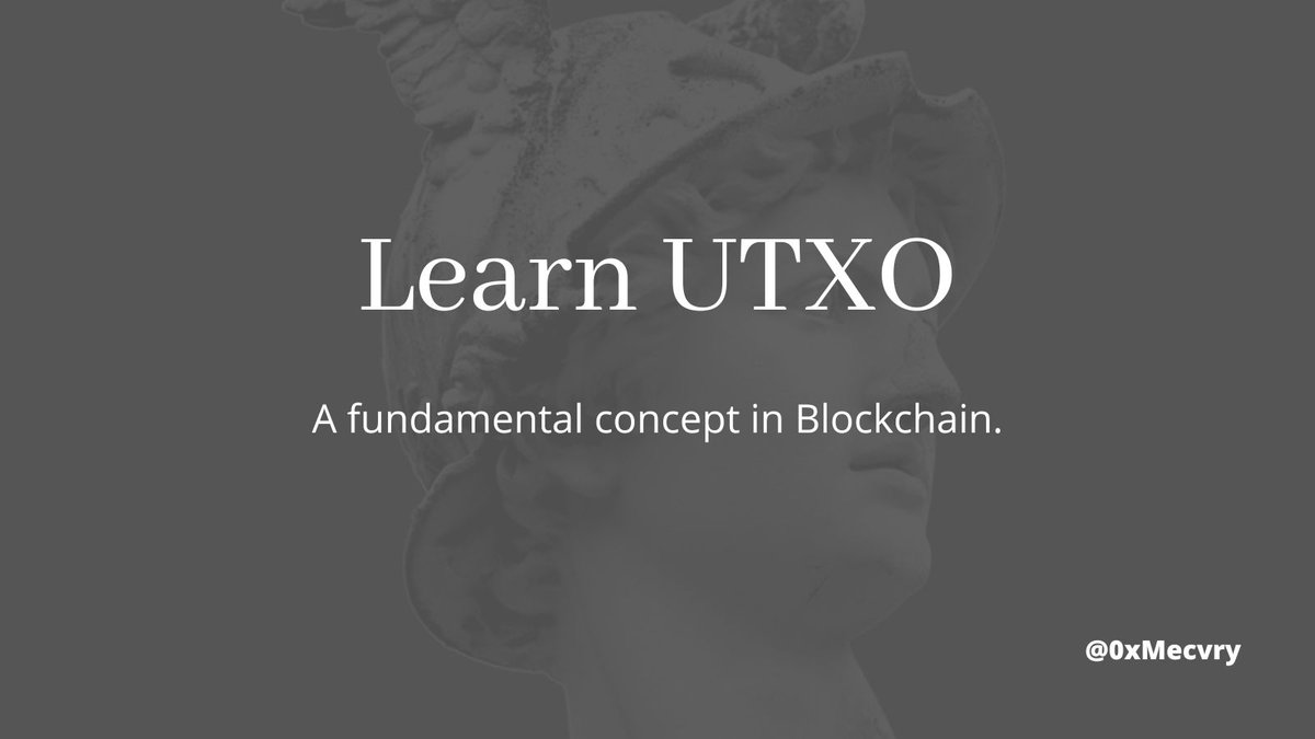 thomasonchain's tweet photo. Have you ever heard of UTXOs in Blockchain ?

👇 https://t.co/25aGAwWqFt