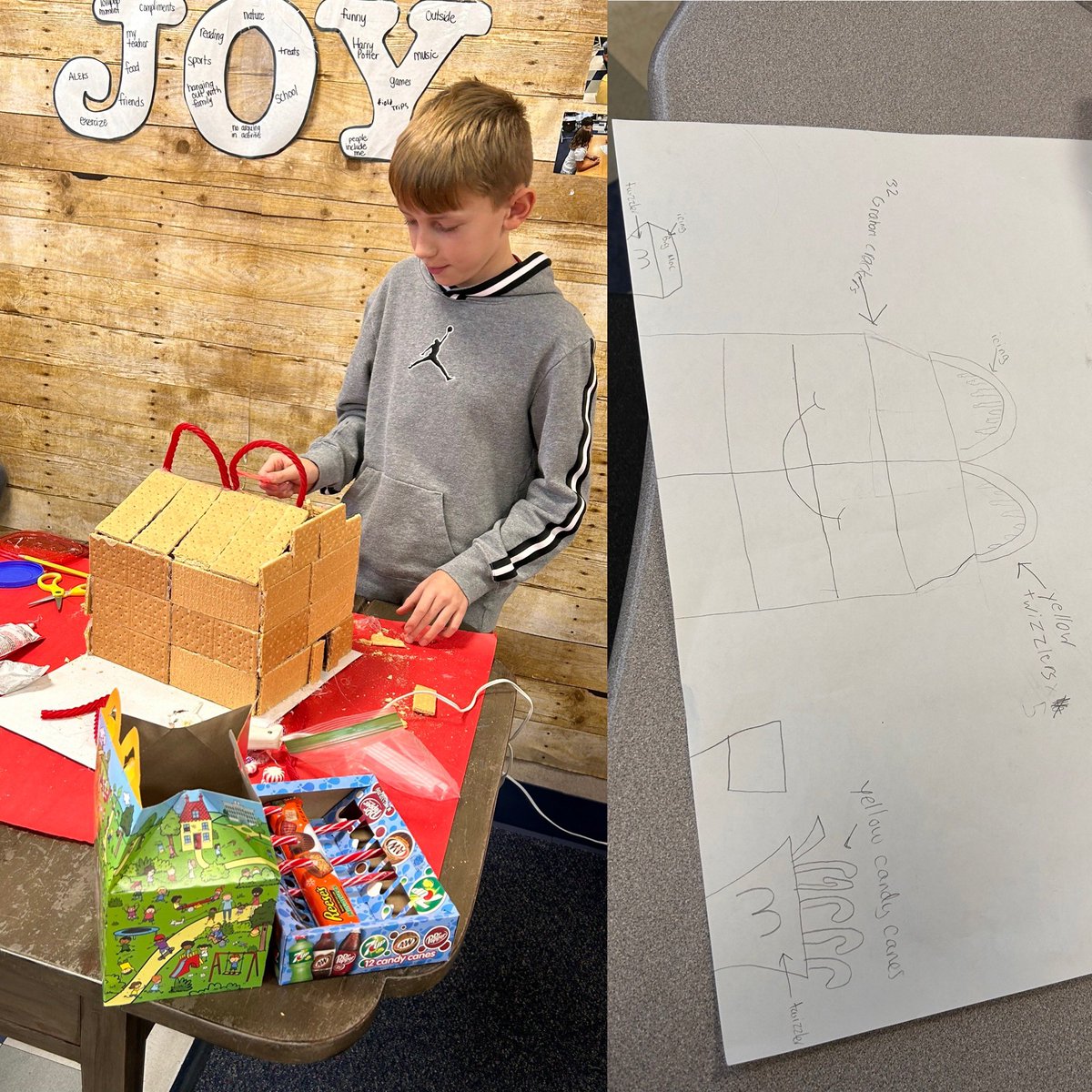 CenLeaderInMe's tweet photo. Mrs. Lahrman’s 5th graders planned, budgeted, and now are creating some pretty impressive gingerbread houses. @Lebanon_Schools https://t.co/4r8lkgihUS