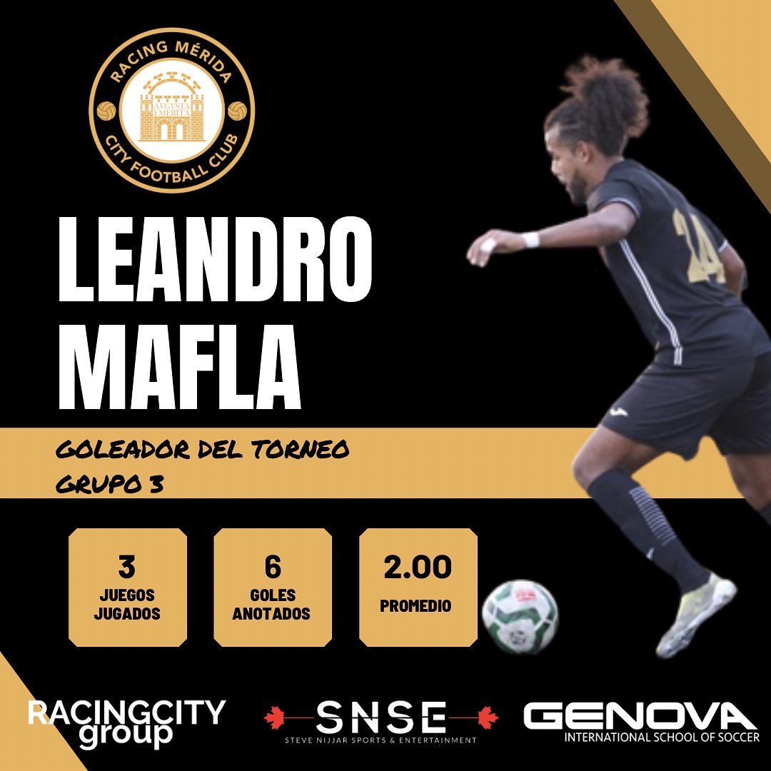 RacingMeridaCFC's tweet photo. LÍDERES DE GOLEO ⚫️🟡
@rubenfuentes12  y Leandro Mafla 👊🏻👊🏻 https://t.co/6cwof4SeKj