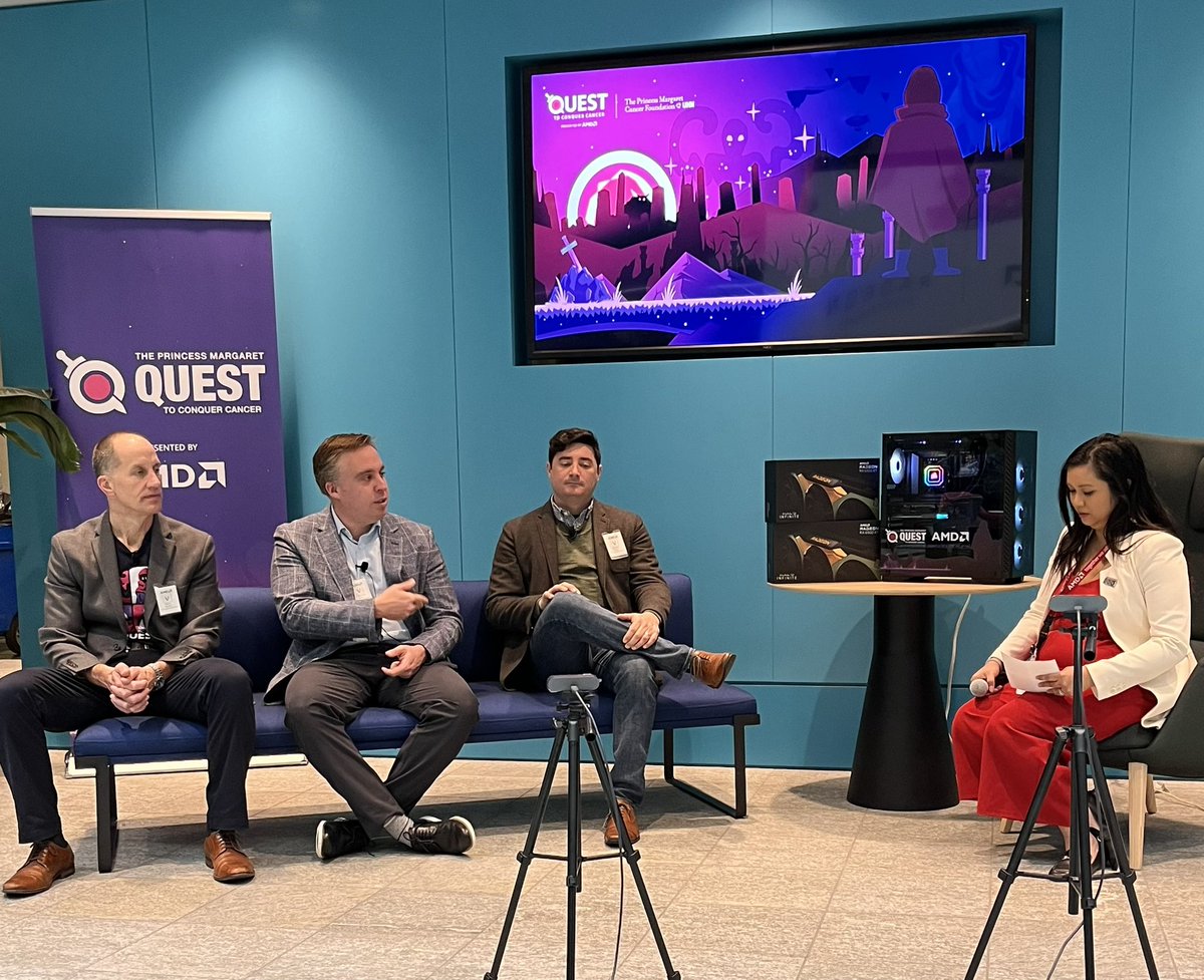 JJWHarding's tweet image. Launch of @Quest2Conquer, presented by @AMD… +35 creators will engage their audiences to raise funds for #CancerResearch. Grateful for partners - AMD, @DigitalExtremes (+$180k for breast cancer), @SoaRGaming, @RareDropCo, @badmoontalent, @RaptorsGC, @WME gaming and more.