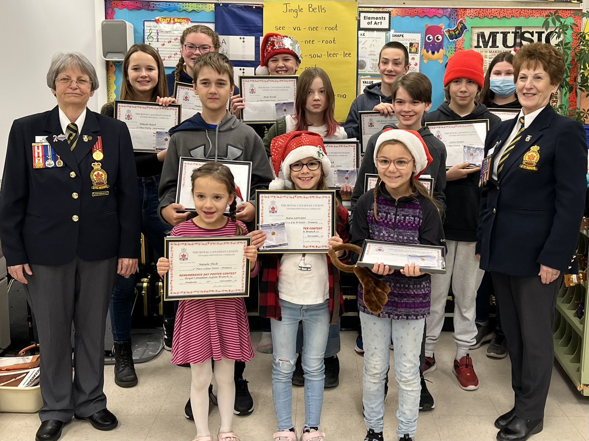 A huge thank you to all Rockwood students who submitted entries to the Royal Canadian Legion Remembrance Day contest!  Congratulations to the following winners: