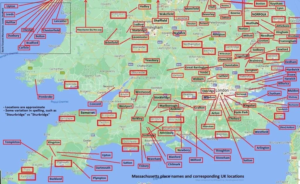 Simon Kuestenmacher on Twitter "Massachusetts place names and