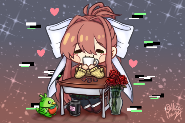 Monika After Story by ScribblyGumbo on DeviantArt