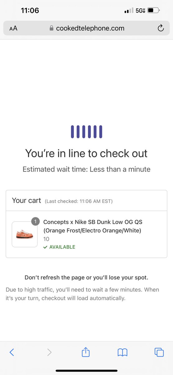 yourboytroy91's tweet photo. @JustFreshKicks I was in and then put my info in and the site crashed and I had to do the captcha again and it sold out 😡😡 https://t.co/WomvklAyfk