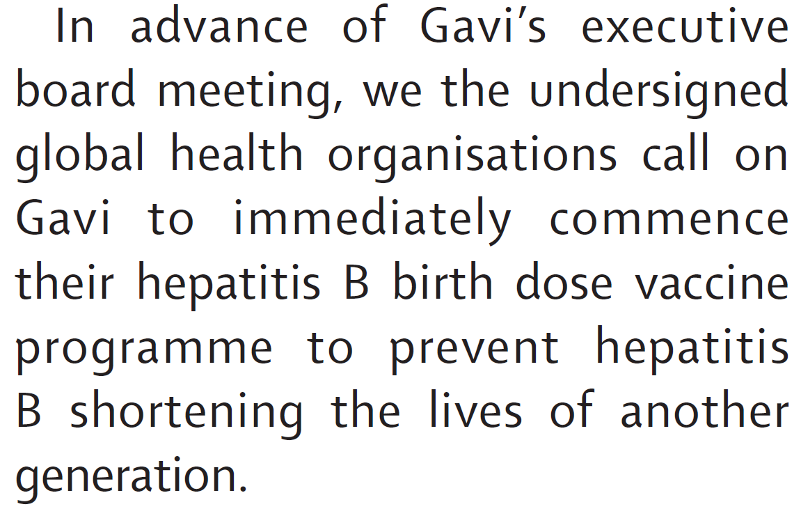 LancetGastroHep's tweet image. An open letter to @gavi: hepatitis B birth dose vaccine can’t wait

Signed by @CDAFound @GlobalHep @HepAus @EndHep2030 @HepBFoundation @MSF_access @PATHtweets #TREATAsia @amfAR @uicc @Hep_Alliance 

thelancet.com/journals/langa…

#nohep #endhep #HBV @GaviSeth