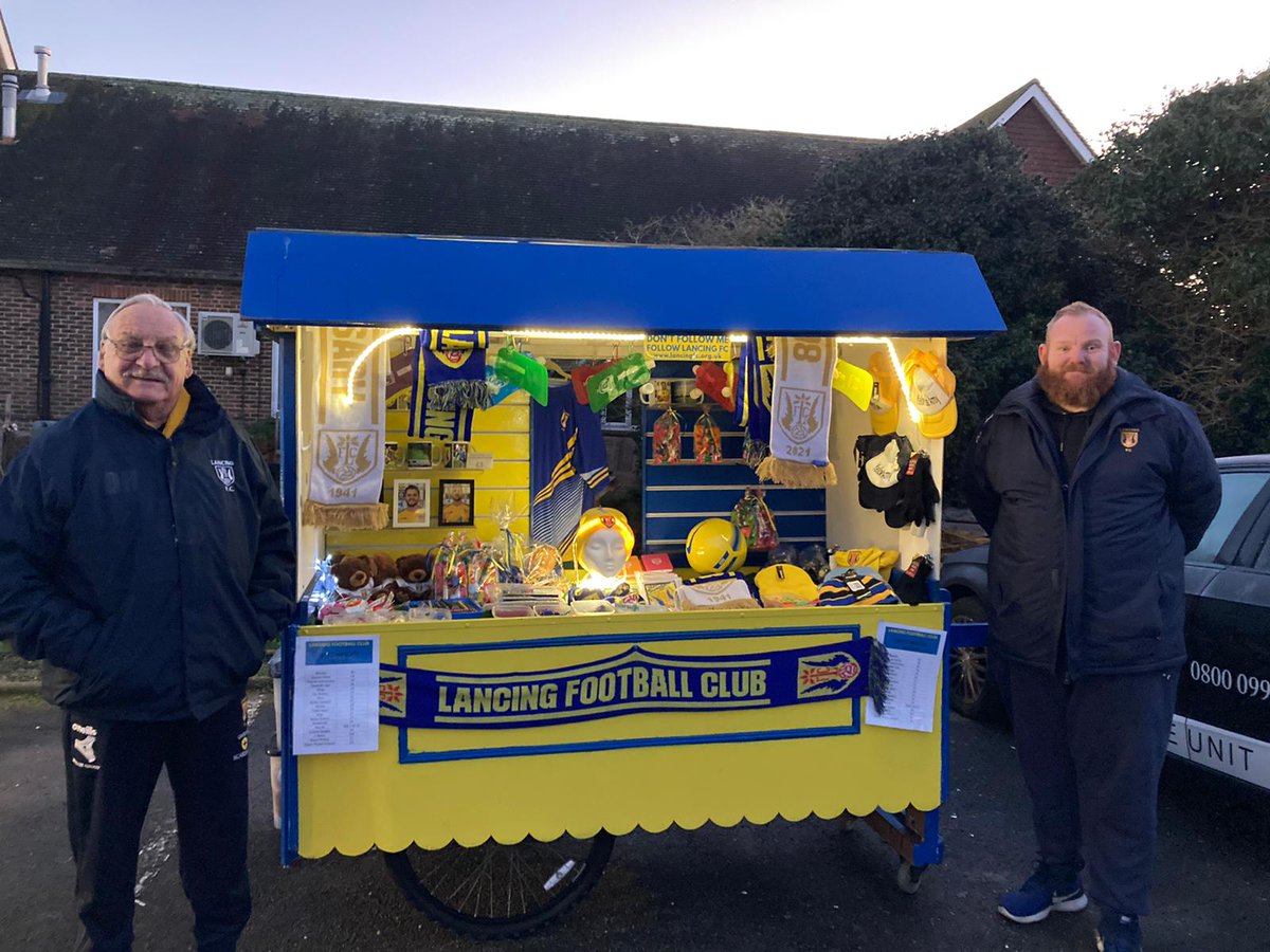 LancingFC's tweet photo. We are home tomorrow. See you there!

🏆 @IsthmianLeague 
🆚 @SheppeyUFC
📆  Sat 3rd Dec, 3pm
🏟 Culver Rd, Lancing. BN15 9AX
🎟 Adult £10, Concessions £5, £2 - cash or card accepted
⏰ Gates open 1.30pm
🎅 MERCHANDISING CART available for Christmas Gifts
🍺🍔 Open throughout https://t.co/mbEYTYO9rJ