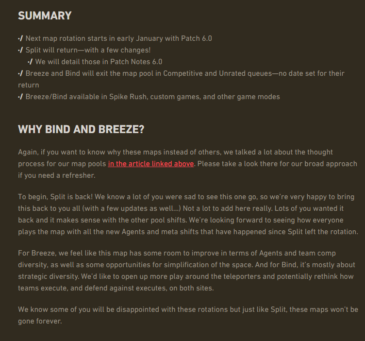 Valorant Map Rotation Set to be Implemented in January, Split is