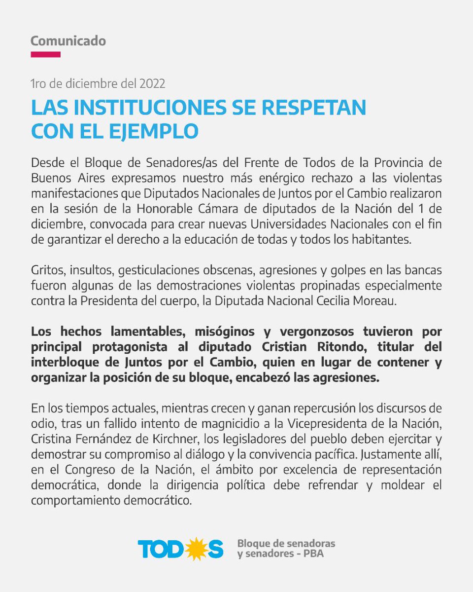 Las instituciones se respetan con el ejemplo.