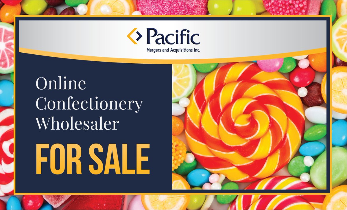 We would like to introduce this acquisition opportunity for an Online Confectionery Wholesaler. This is an opportunity to acquire a profitable and fast growing wholesale operation with key supplier and customer relationships in place.

Learn more: pmabb.com/for-buyer/onli…