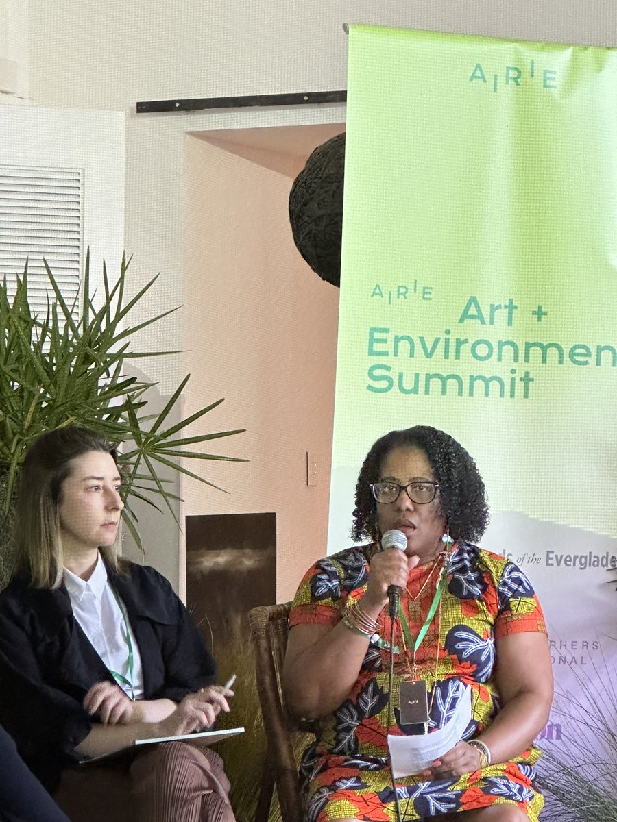 “We see artists as problem solvers - not just as raising awareness” - important distinction from Ayoka Wiles <a href="/OpenSociety/">Open Society Foundations</a> at <a href="/airieverglades/">AIRIE</a> summit #airieverglades cc <a href="/evette_airie/">Evette Alexander</a>