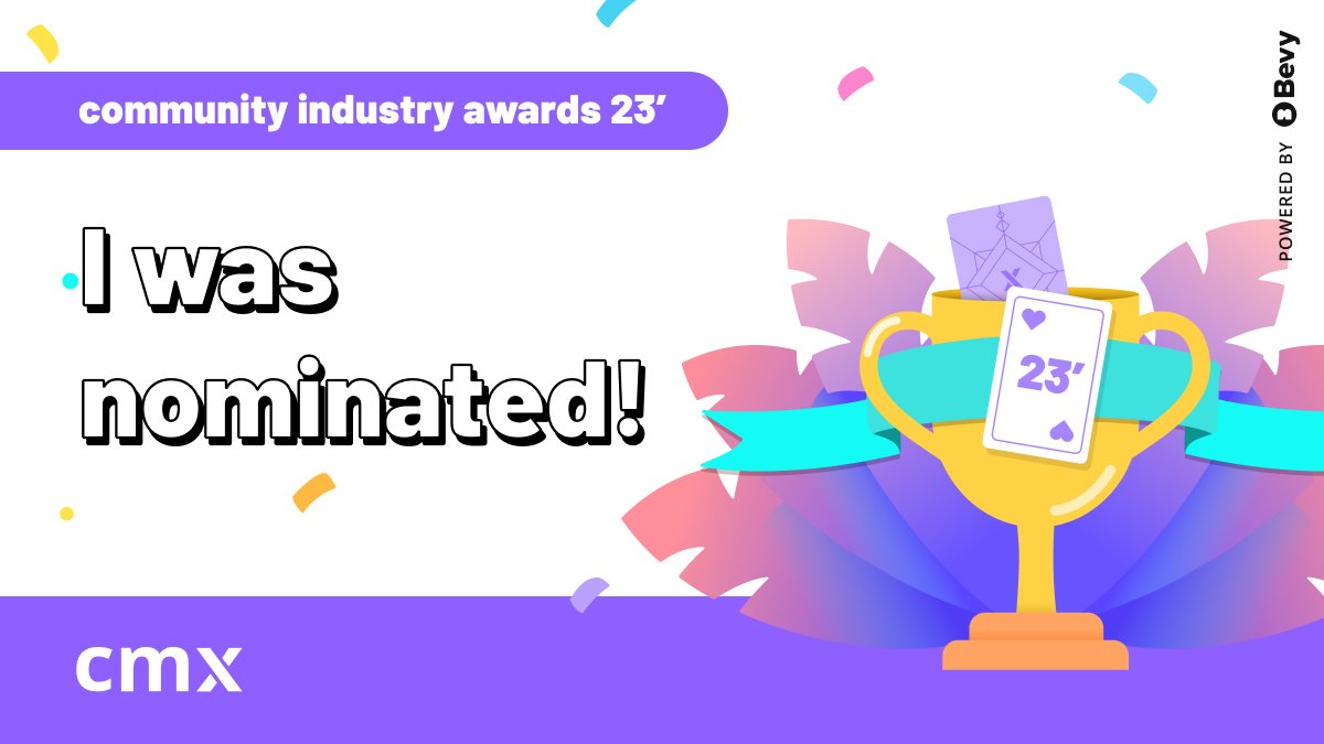 atekitten's tweet photo. 👋#DataFam: I wanted to share that I was nominated for a Community Industry Award🎉

I would love if you voted for me under the B2B Community Professional section (the voting screen shows up better on mobile than desktop) https://t.co/4HxxRmZDGf 

p.s. voting ends after dec 2nd! https://t.co/UhDmMfQyFh