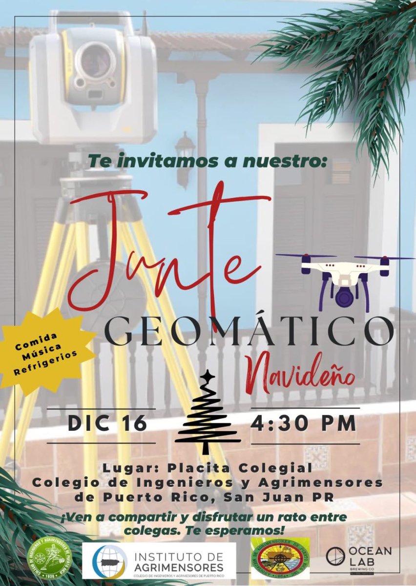 ciaprpr's tweet photo. ¡Qué comiencen las fiestas del #CIAPR! 💃🏻🕺🏻
Mira aquí el itinerario 🎄 y la sorprea más grande… Regresa la “Mega Fiesta de Todos” 👏🏻👏🏻👏🏻
No te quedes fuera y separa tu espacio aquí ➡️➡️➡️ https://t.co/YsXAcmDzYH
#Ingenieros #Agrimensores https://t.co/dQ1KuGIf0h