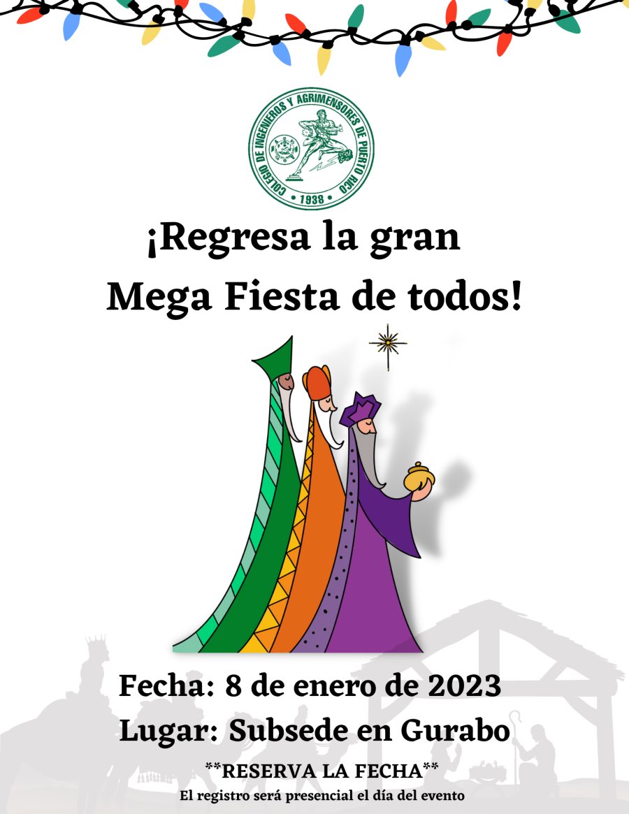 ciaprpr's tweet photo. ¡Qué comiencen las fiestas del #CIAPR! 💃🏻🕺🏻
Mira aquí el itinerario 🎄 y la sorprea más grande… Regresa la “Mega Fiesta de Todos” 👏🏻👏🏻👏🏻
No te quedes fuera y separa tu espacio aquí ➡️➡️➡️ https://t.co/YsXAcmDzYH
#Ingenieros #Agrimensores https://t.co/dQ1KuGIf0h