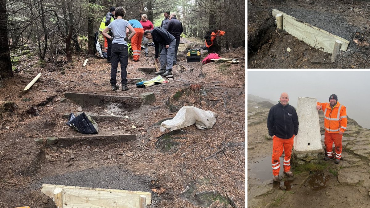 Really proud of the team for volunteering at Derwent Valley, #Derbyshire 😀 In partnership with <a href="/peakdistrict/">Peak District National Park</a>, they replaced boards along public footpaths &amp; installed much-needed drainage. 

Go team! 👏💪