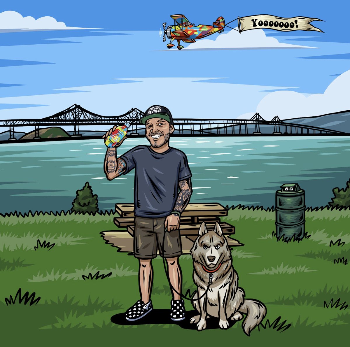 Uncle Arnie’s co-founder and VP of Sales, Ave, is hanging out in the north bay with his sidekick Foxy. Ave and the team have been putting on the miles to get Uncle Arnie’s latest creations in your hands. Find them at your local shop.