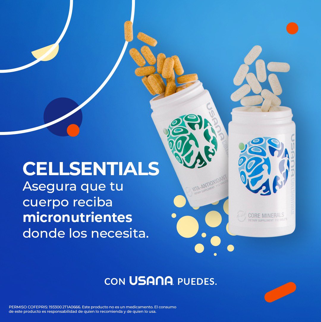 USANAMexicoSA's tweet photo. USANA desarrolla para ti productos que te ayudarán a iniciar una vida sana y feliz.
.
.
.
#conUSANApuedes #USANAMexico #StartSomething #ViveUSANA #USANA30 #EmpiezaAlgo #CellSentials
#suplementosalimenticios #suplementos #suplementosdeportivos #fitness https://t.co/ppW9xDNuvU