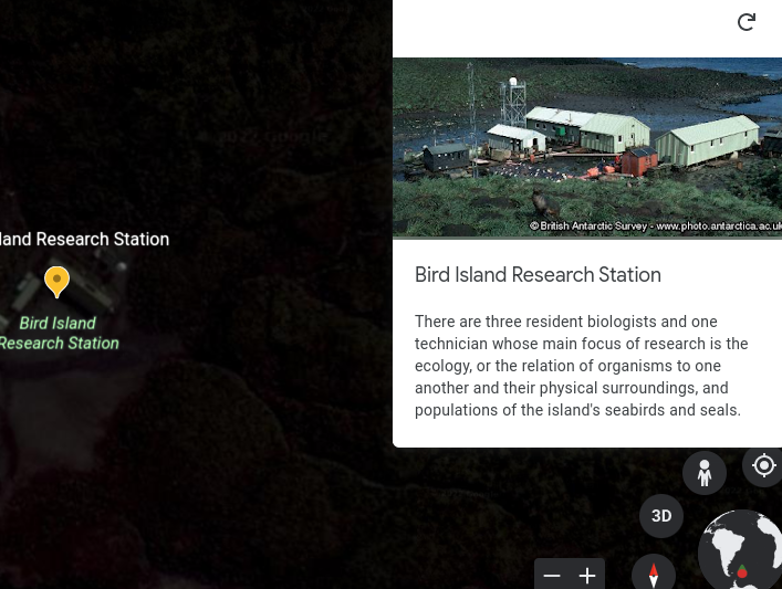 SarahPrice387's tweet photo. I learned how to create my own explanation at stops during a virtual field trip to #Antarctica using #GoogleEarth ! #EDUC387713 https://t.co/QUn8dQl1PL