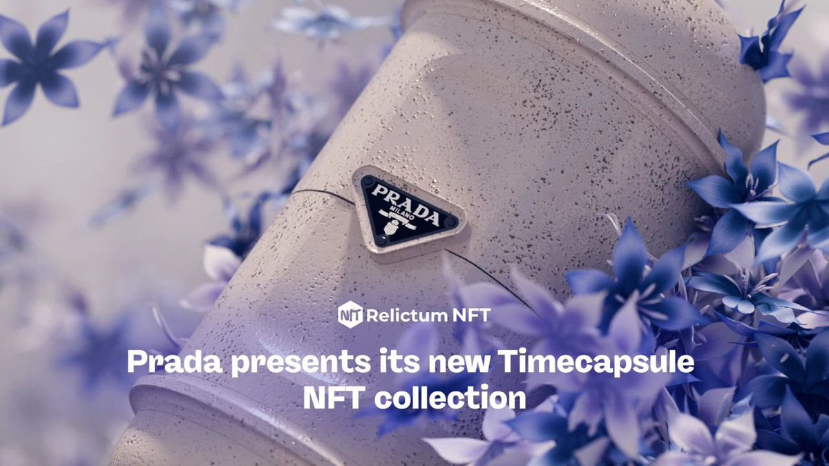 RelictumNft's tweet photo. 👜 Prada presents its new Timecapsule NFT collection
Prada launches the Timecapsule NFT collection #36 dedicated to the upcoming holidays. It will include 50 #NFTs accompanied by unisex sweaters combining iconic motifs reinterpreted with a modern twist.
#pradacollection #fashion https://t.co/KjoumX7kOi