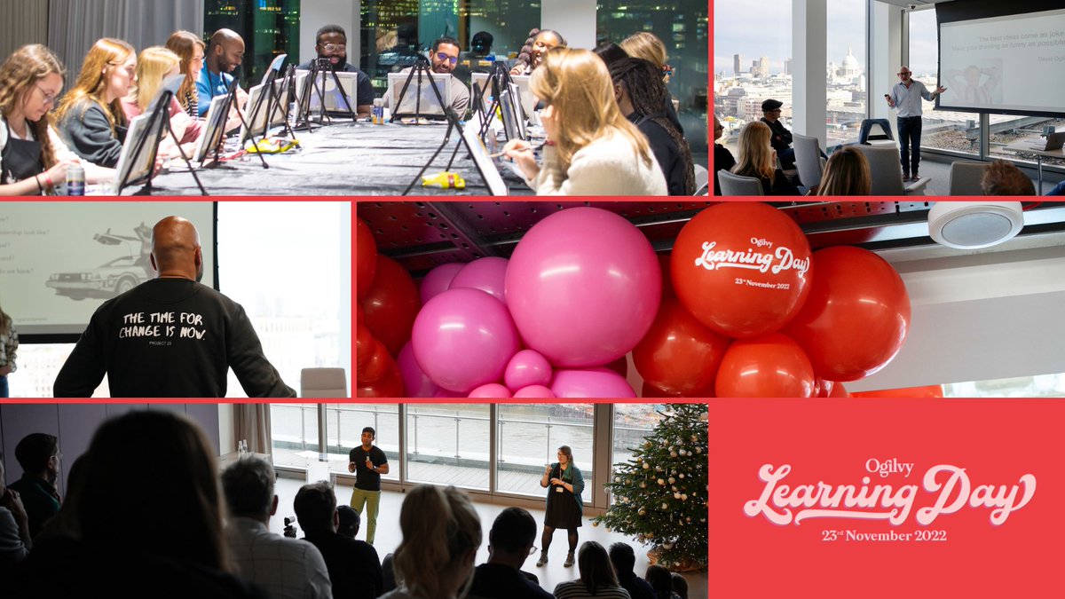 Last week the agency joined together once again for our second Ogilvy Learning Day. Launched in May, the event sees everyone close their laptops and open their minds for a full, fun day of learning.

#OgilvyUK #OgilvyLD #Learning #Development #Enrichment