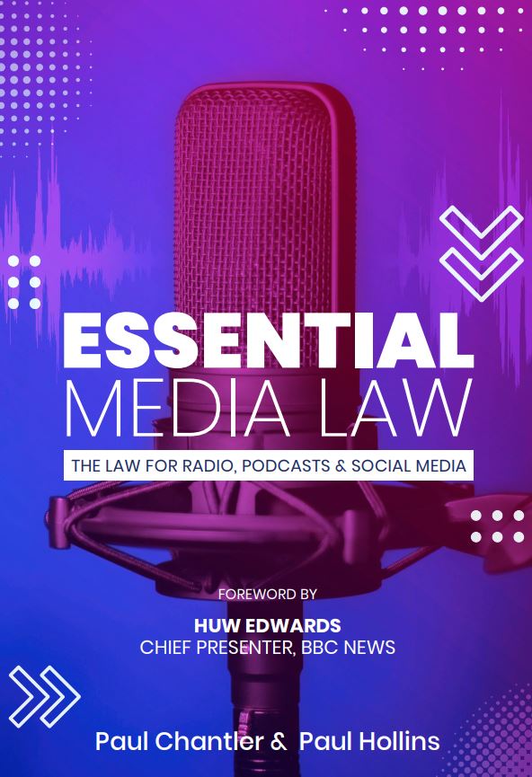 Looking for a Christmas stocking filler for someone in #podcasting #broadcasting #radio? How about my book Essential Media Law with @thepaulhollins . Everything you need to know to stay on the right side of the law including defamation, contempt and copyright. £9.99 on Amazon.