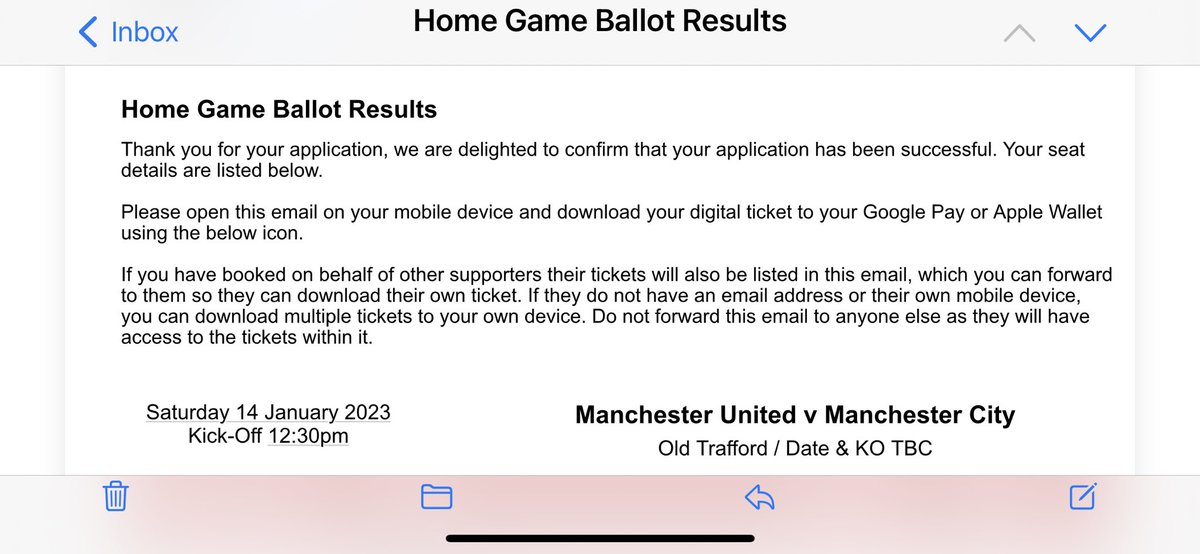 MUFC Ticket Alerts tweet media