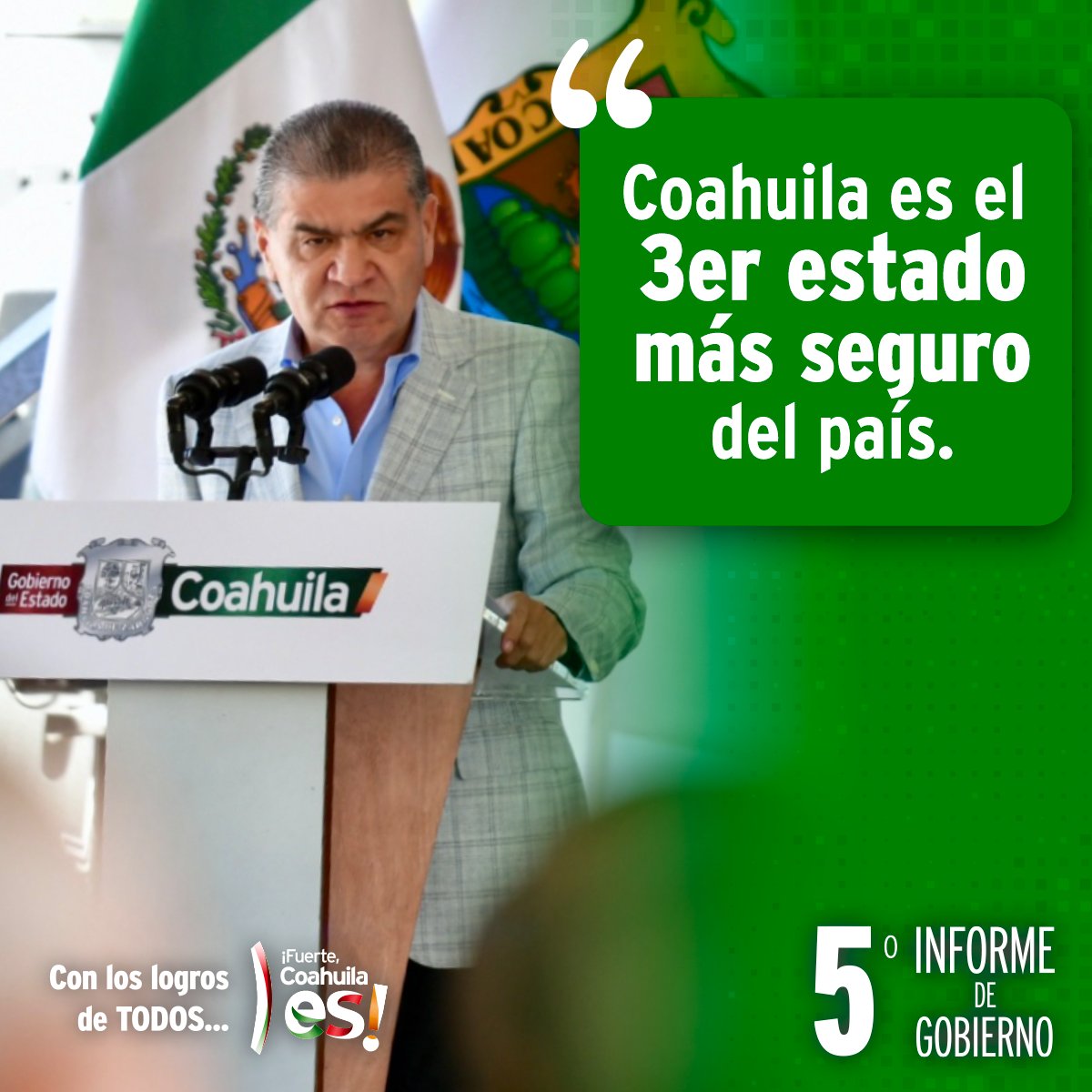 mrikelme's tweet photo. La paz y la seguridad que hoy nos distinguen se han construido con estrategia, cooperación y acciones permanentes en alianza con el Ejército Mexicano y la Guardia Nacional. Con los logros de todos, #FuerteCoahuilaEs. https://t.co/r3pR4T28qD