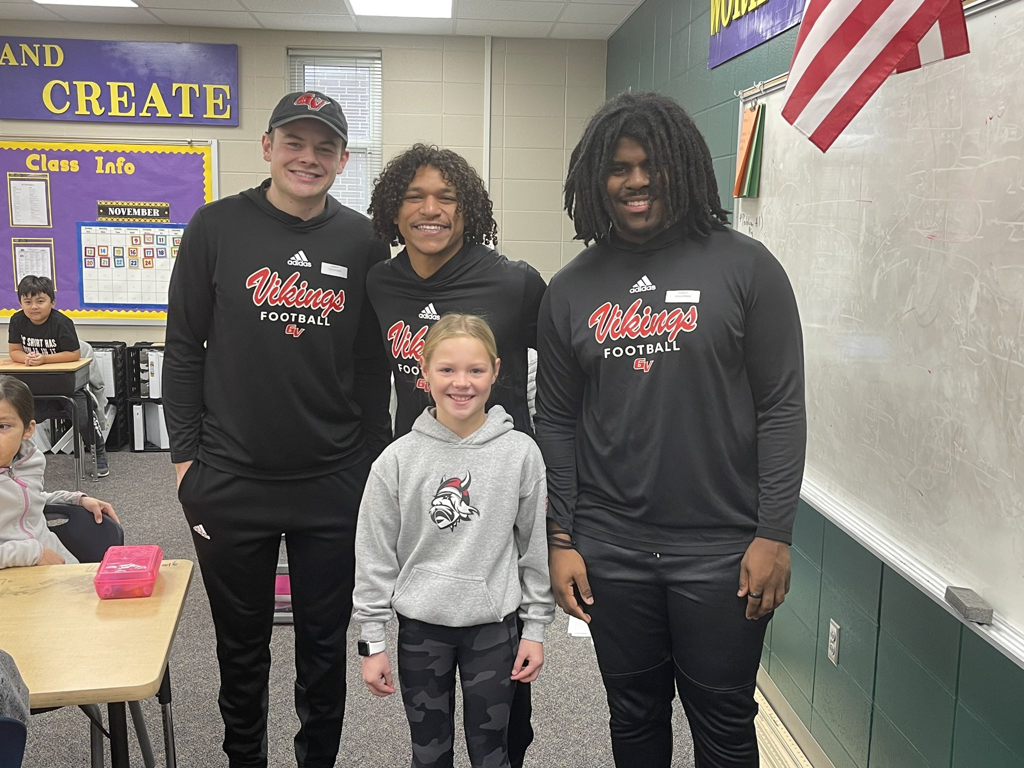 Grand View Football on Twitter "The GVVikingFB reading tour made a