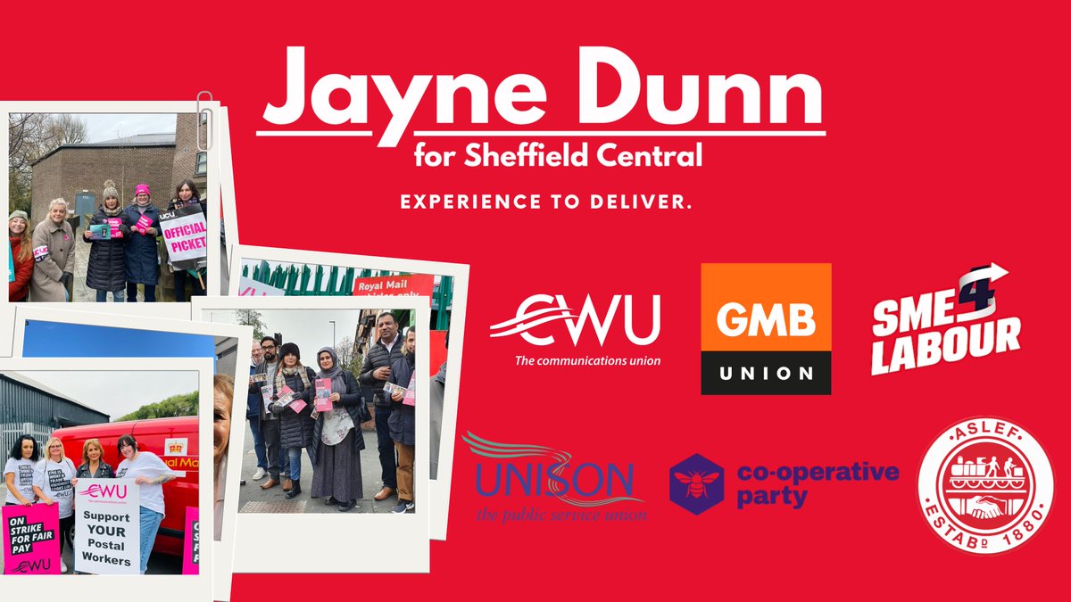 Here in #SheffieldCentral we know the value our trade unions have.

They are core to the Labour movement and if we are to deliver Labour values, we need to work closely with them. 

I will do just that as our next Labour MP and I am honoured our unions have put their faith in me.