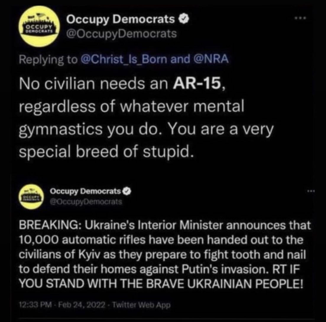 DavidWolfe's tweet photo. I am repeatedly brought back to the idea that leftists-democrats-communists-socialists-authoritarians-gaslighters are people who are more susceptible to mass media programming. Whatever the mass media says, they support, no matter how contradictory. Thoughts? https://t.co/bX6u29y3Nx