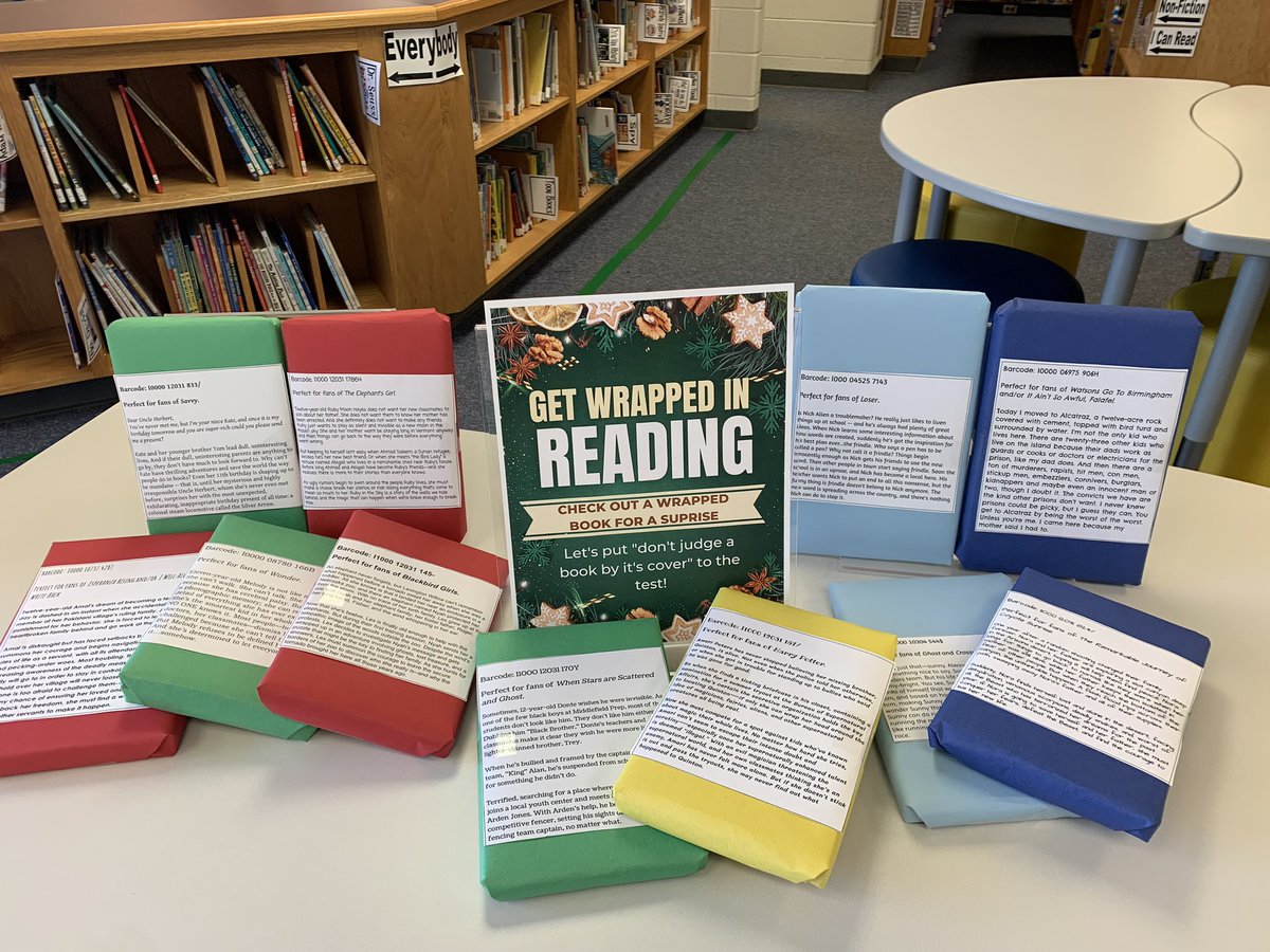 Chesterbrook ES Library (@ces_library1906) on Twitter photo Come checked out the wrapped books in the <a href="/CES_FCPS/">Chesterbrook ES</a> library! You might be surprised what you choose without seeing the cover. 📚 🐿️ Come checked out the wrapped books in the <a href="/CES_FCPS/">Chesterbrook ES</a> library! You might be surprised what you choose without seeing the cover. 📚 🐿️