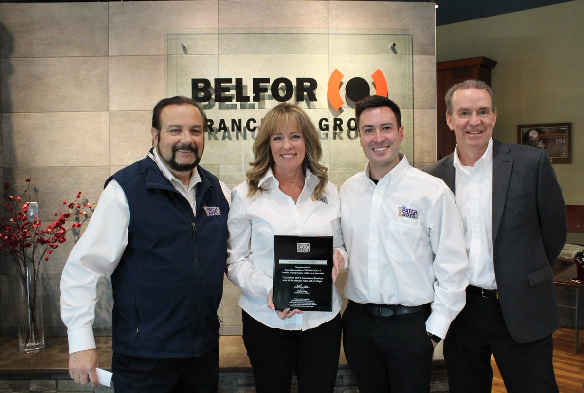 Happy #FranchiseFriday! 🎉 Please join us in welcoming Donna and Justin, proud owners of The Patch Boys of Buffalo, to our #FranchiseFamily! #PatchItUp