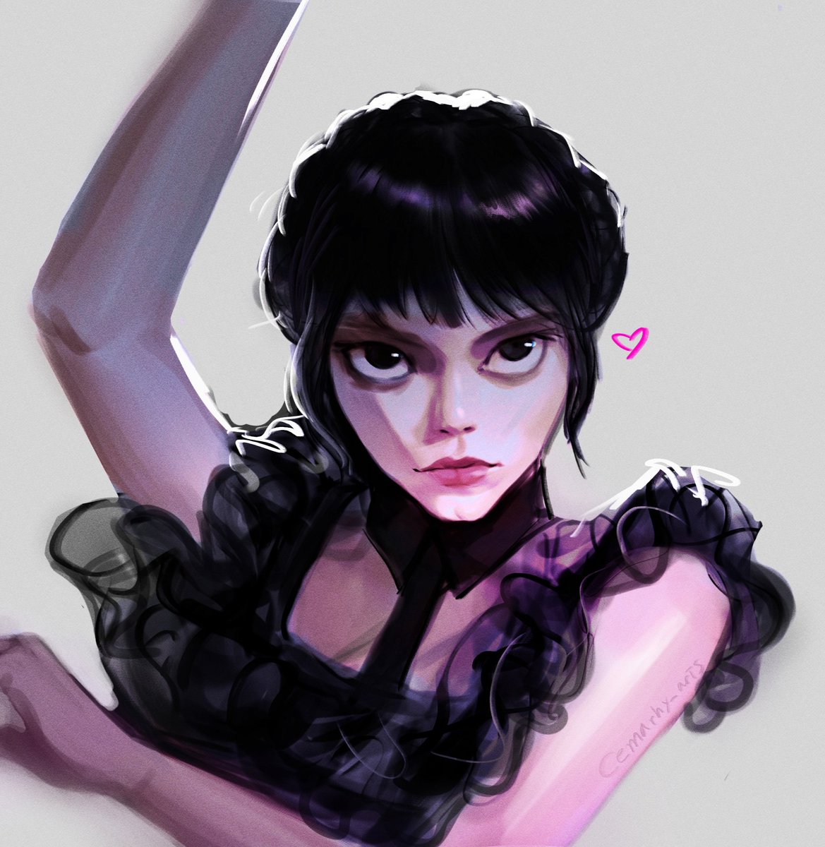 cemarhy_arts's tweet photo. I'm back..! Fanart #Wednesday 🖤
#wednesdayaddams #wednesdaynetflix https://t.co/98mQPLTMzy