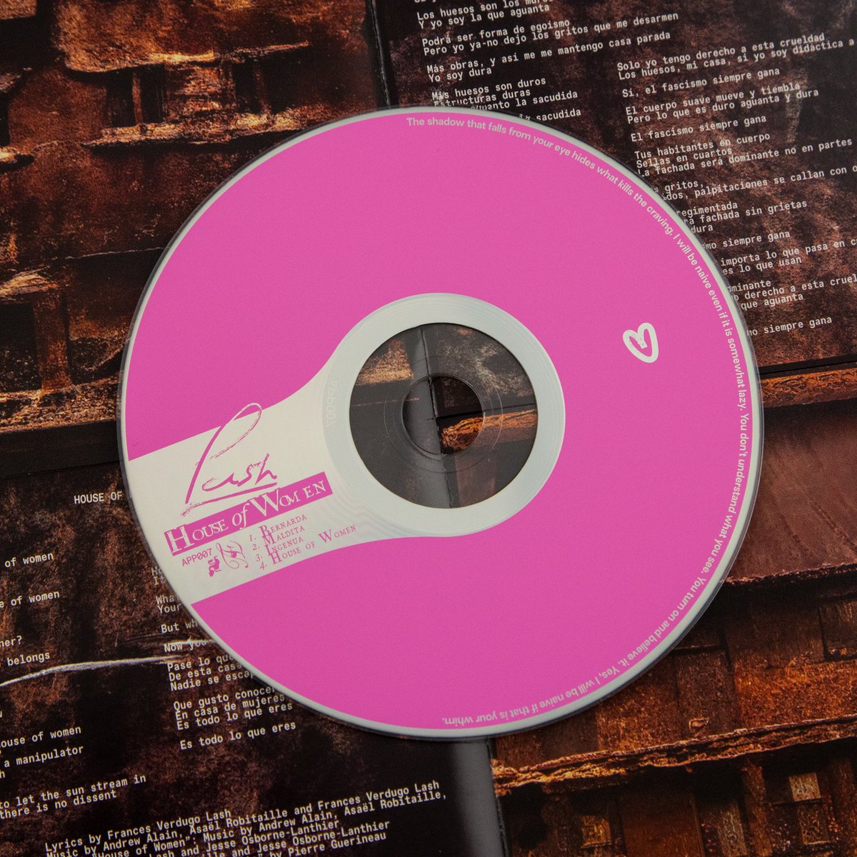 The physical of House of Women is now available to purchase, and on bandcamp Friday nonetheless!!! Honour the manic in you and buy this beautiful CD designed by <a href="/JOLMGMTHStudios/">Mistreated by the Underground</a> 💖 

<a href="/EditionsApp/">Éditions Appærent</a> 

editionsappaerent.bandcamp.com/album/house-of…